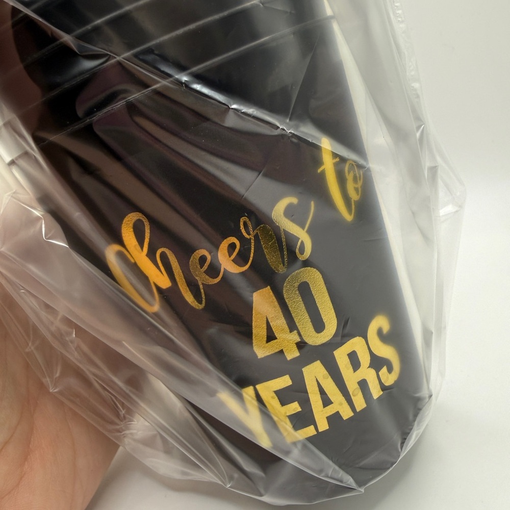 40th Birthday Ultimate Celebration Bundle | Tiara, 12 Cups & Card - Picture 5 of 5